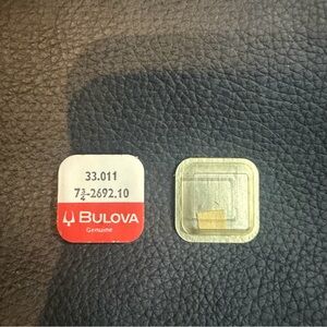 NOS Bulova Watch Part # 33.011/7 3/4 2692.10. Authentic Bulova watch component.